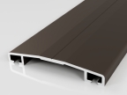 lišta na polykarbonát elox bronz